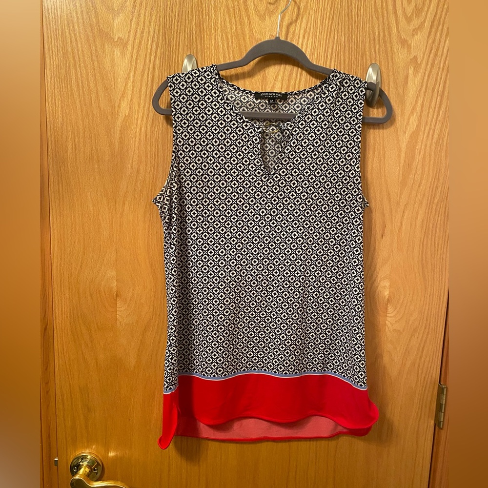 Jones New York signatures medium patterned sleeveless top